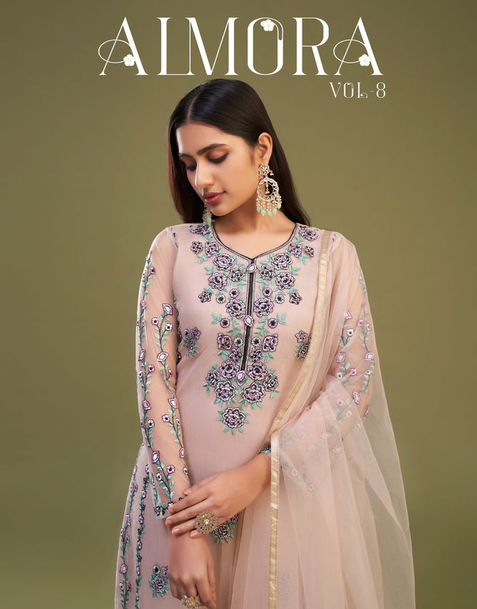 Almora Vol 8 By Alizeh Stylish Kurti Bottom With Dupatta Catalog