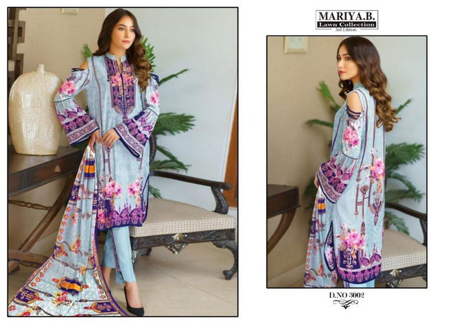 Mariya B Lawn Collection Edition 3 Latest fancy Designer Pure Lawn Cotton Karachi Dress Material Collection
