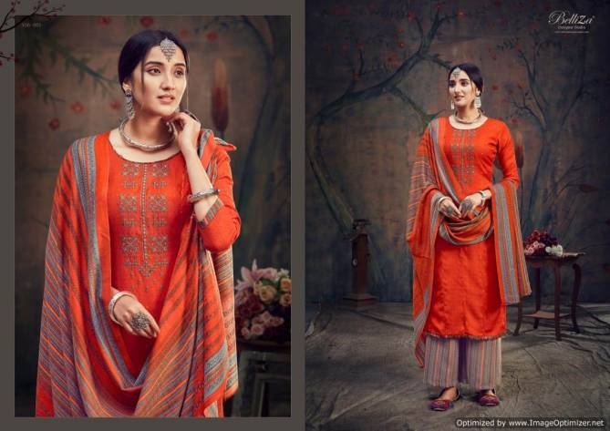 Belliza Nizam E Patiala Latest Designer Pure Pashmina Print with Heavy Kashmiri Embroidery Work Dress Material 