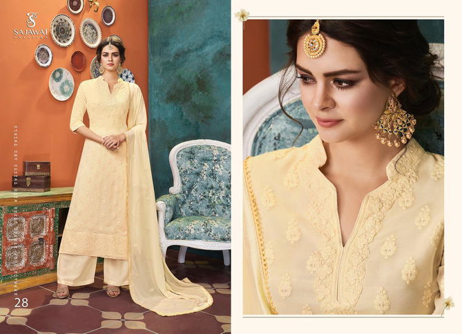 Sajawat Lakhnavi Vol 4 Exclusive Latest Heavy Designer Festive Wear Salwar Suit Collection 