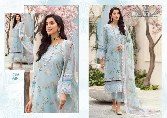 House Of Lawn Noor Fancy Wear Lawn Cotton Pakistani Salwar Kameez Collection