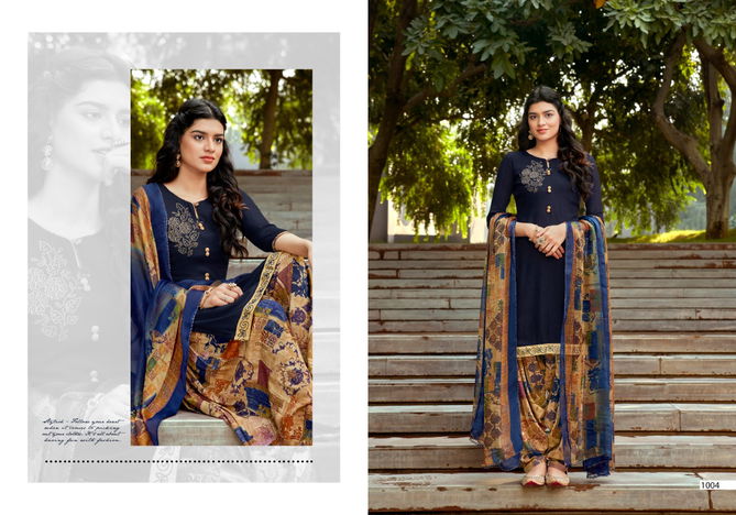 Sweety Pepsi 11 Casual Wear Designer Rayon slub with swaroski work Dress Material Collection
