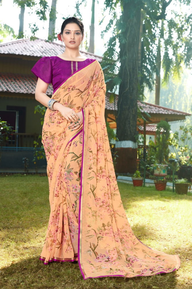 Rajyog Tamanna Latest Designer Regular Wear Party Wear Rich Look Georgette Saree Collection
