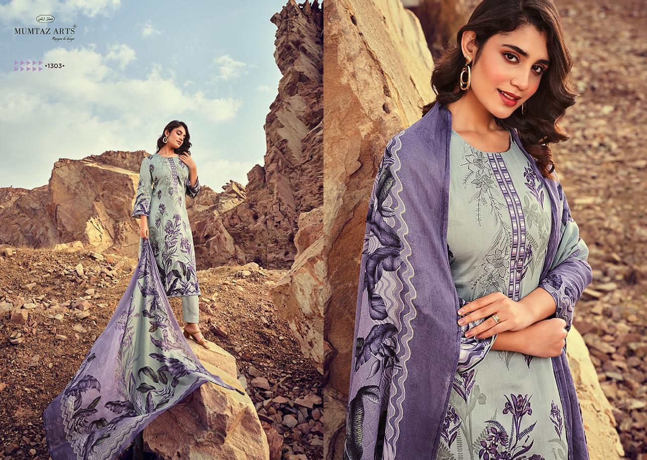 Summer Together By Mumtaz Arts Printed Heavy Designer Embroidery Jam Satin Dress Material Wholesale Online