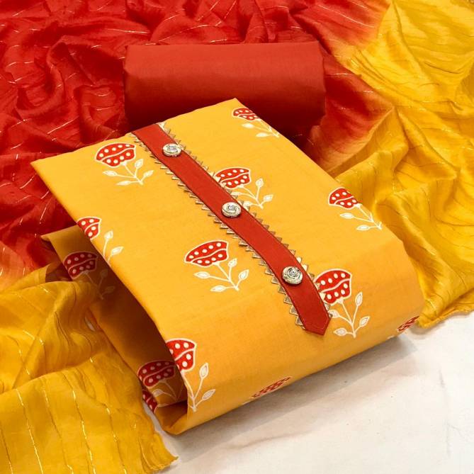Tcvt Gulab Fancy Casual Wear Cotton Dress Material Collection