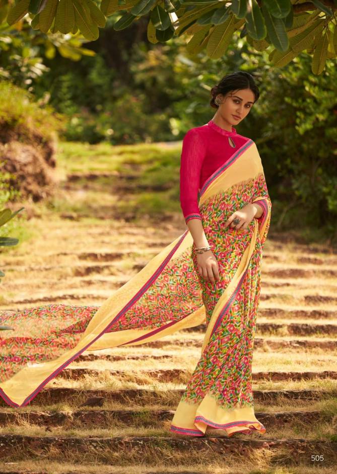 REVISE RATE -- KASHVI FALAK Latest Fancy Regular Wear Weightless Printed saree Collection