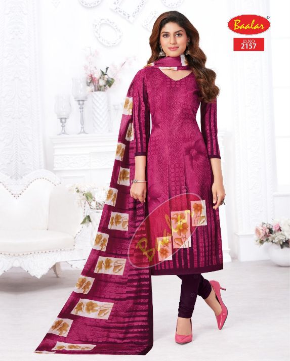 Baalar Zaara 11 Cotton Printed Casual Daily Wear Latest Dress Material Collection