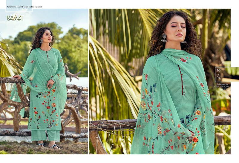 Raazi Mehar 2 Exclusive Cotton Digital Printed Festive Wear Salwar Kameez Collection
