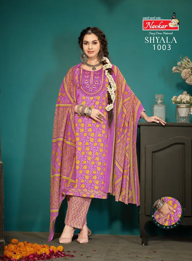 Shyala Vol 1 By Navkar Malaysian Cotton Kurti With Bottom Dupatta Exporters In India