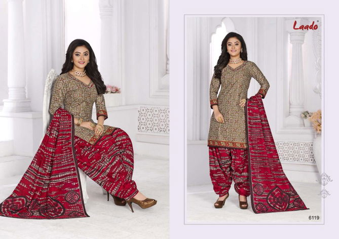 Laado Print 61 Fancy Regular Wear Cotton Printed Dress Material Collection