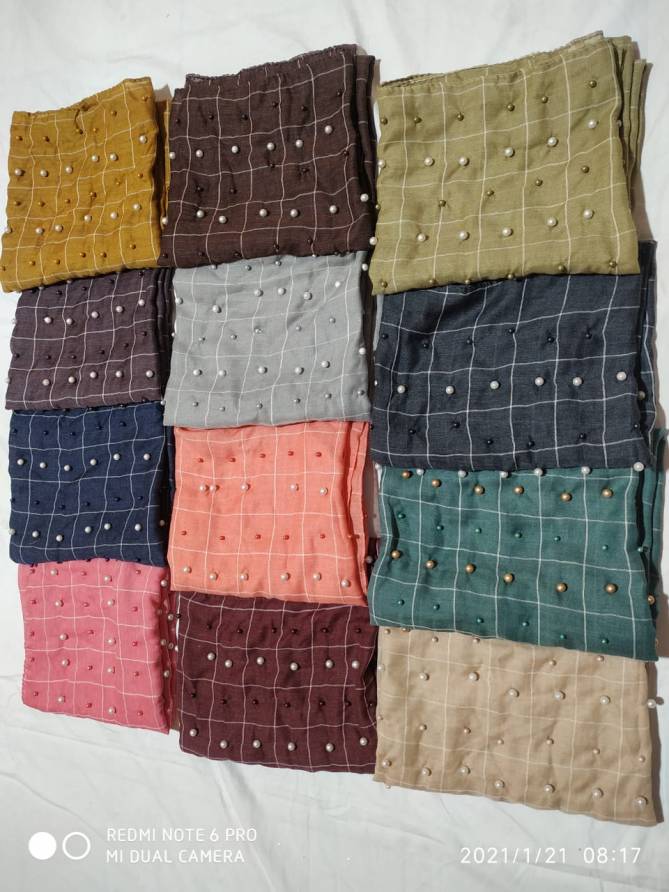 Multi Hijab 54 Fancy Designer Casual Wear Hosiery Cotton Islamic Collection