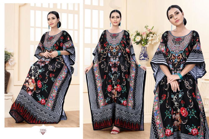 JUGNII GAZAL-THE KAFTAN COLLECTION VOL-19 LATEST DESIGN AND SMOOTH SHIMMER COTTON FABRIC  