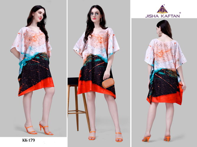 Jelite Kaftan Vol 10 Polyester Crepe Printed Wear Kaftan Catalog