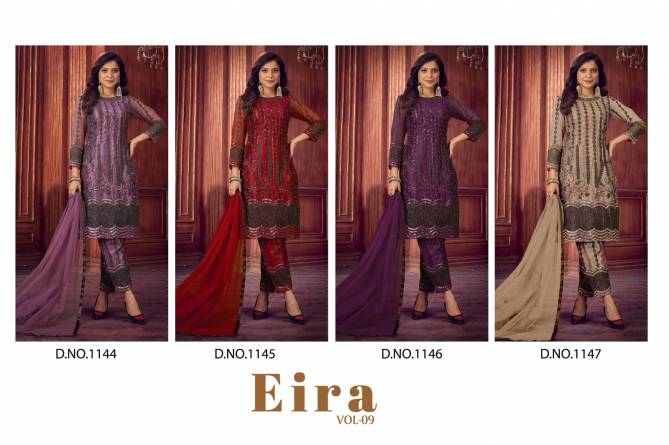 EIRA Vol 9 Havey Net Designer Embroidery Dress Material Online Wholesale