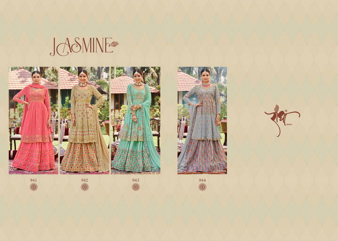 Jasmine By Radha Georgette Wedding Salwar Suits Catalog