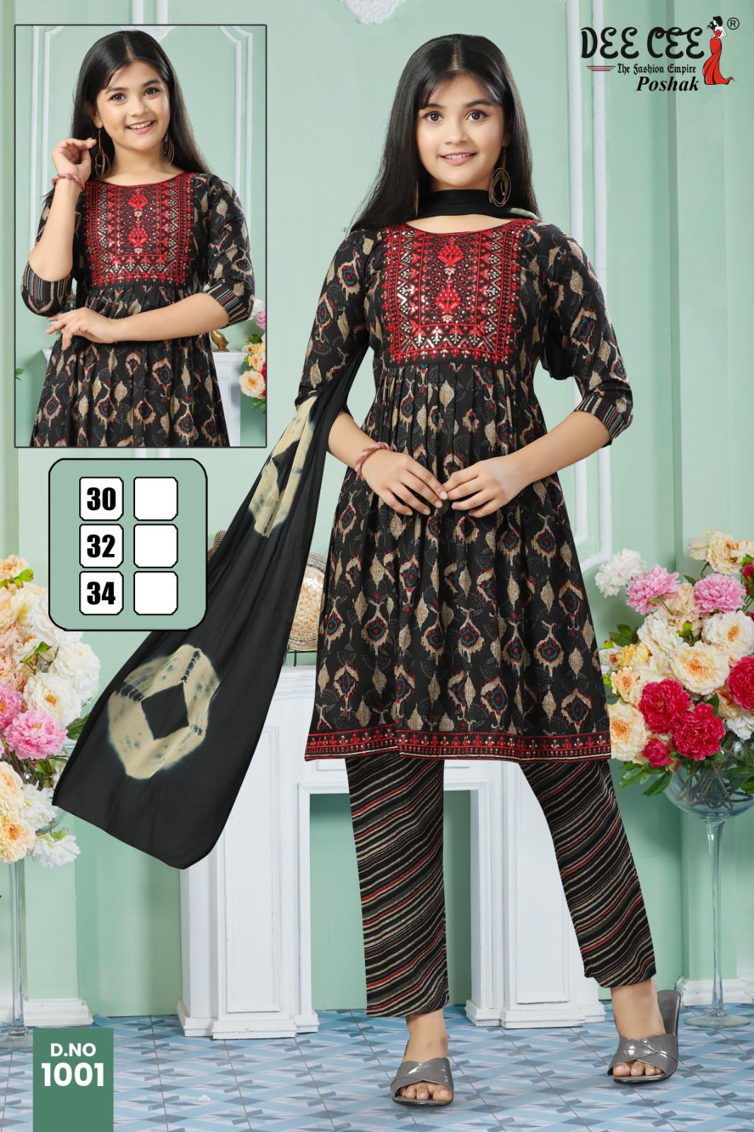 Poshak By Deecee Kids Girl Wear Kurti With Bottom Dupatta Wholesale In India