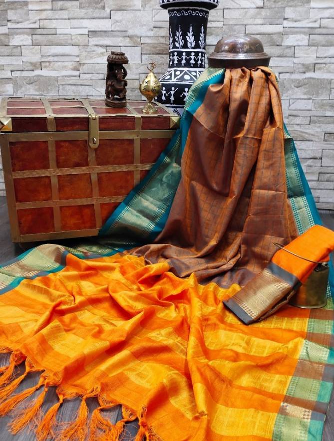 Anarika 28 Latest fancy Designer Heavy Casual Wear Cotton Silk Saree Collection
