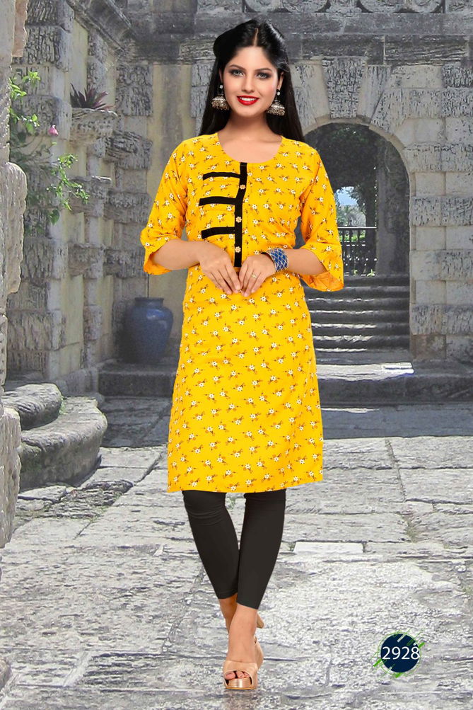 Trendy Shivi 1 Latest Fancy Regular Casual Wear Rayon Printed Designer Kurtis Collection
