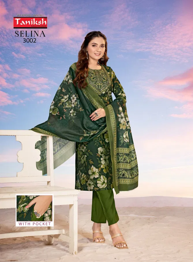 Selina Vol 3 By Taniksh Muslin Printed Kurti With Bottom Dupatta Orders In India