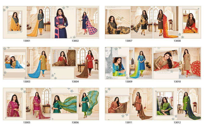 Shagun Autograph 13 New Collection Of New Design New Pattern Embroidered Neck Dress Material 