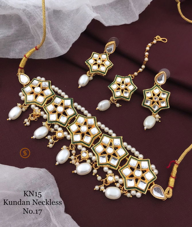 Kn Jewellery15 Kundan Neckless Set Catalog
