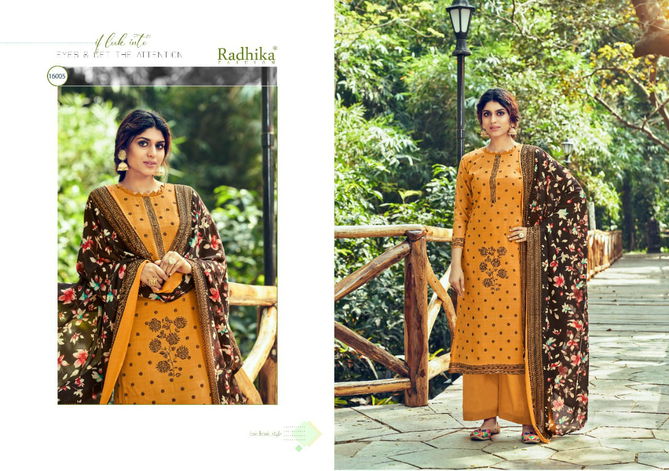 Azara Radhika Kenza 4 Casual Wear Cotton Slub Printed Designer Dress Material