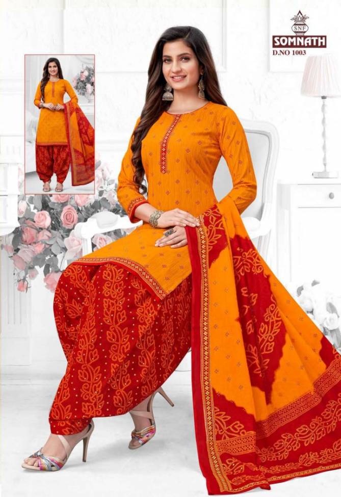 Somnath Sangini 1 Regular Wear Cotton Printed Readymade Dress Collection
