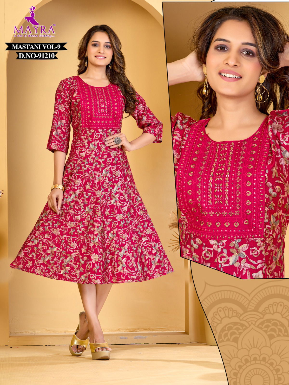 Mastani By Mayra Fancy Printed Kurtis Wholesale Clothing Distributors In India