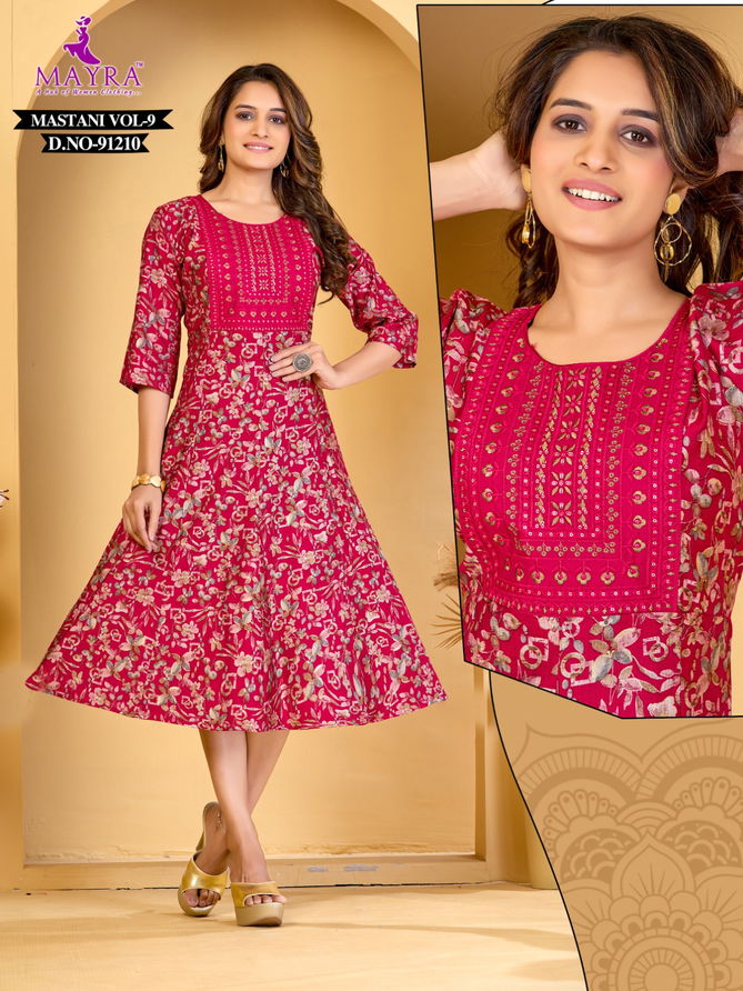 Mastani By Mayra Fancy Printed Kurtis Wholesale Clothing Distributors In India