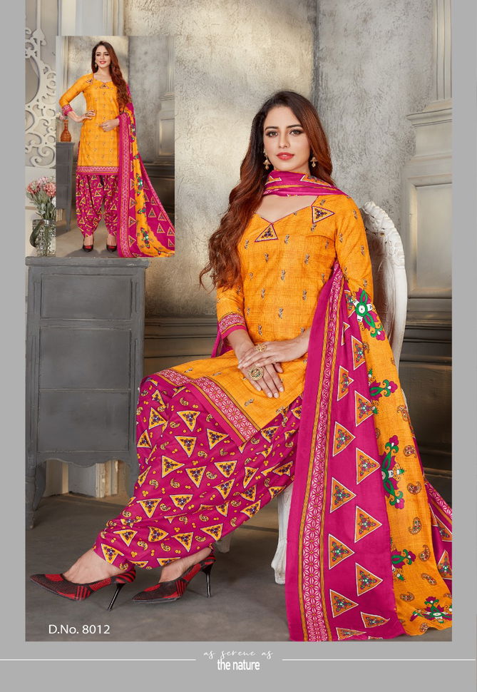 SC laadki Vol-8 Latest Fancy Designer Casual Regular Wear Cotton Printed Dress Material Collection