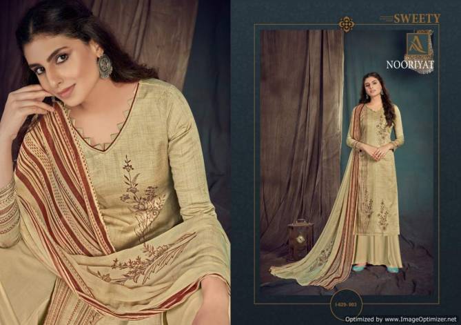 Alok Nooriyat Latest Designer Casual Wear Pure Jam Cotton Printed Dress Material Collection