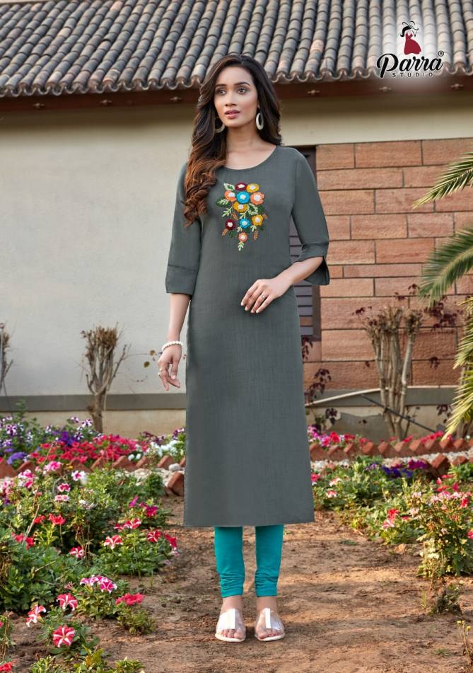 Parra Kasturi 1 Ethnic Wear Exclusive Ethnic Wear Cotton Designer Kurti Collection
