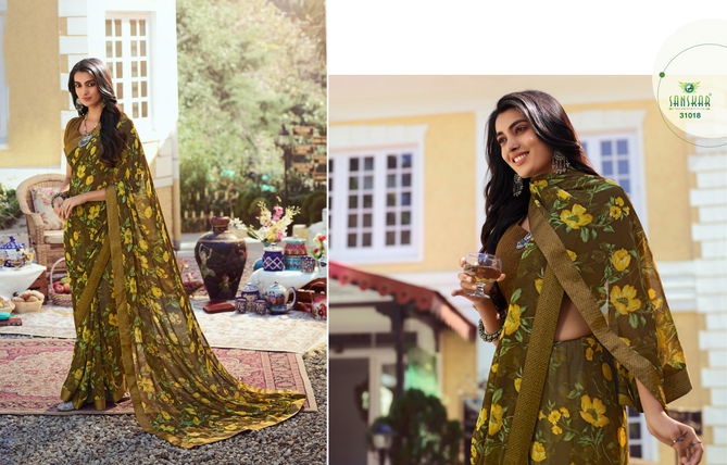 Sanskar Nadira 2 Fancy Latest Regular Casual Wear Georgette Printed Sarees Collection
