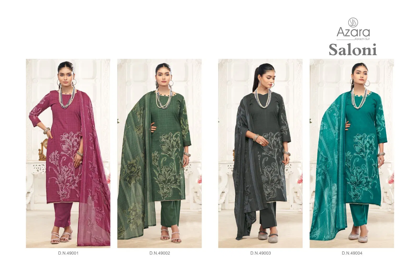 Saloni By Radhika Azara Lawn Cotton Dress Material Suppliers In India