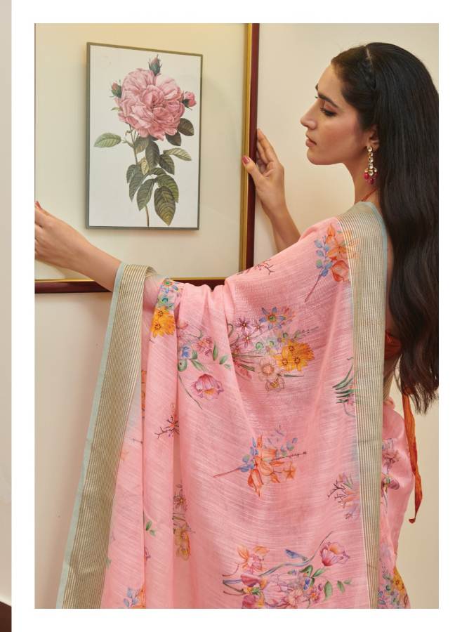 Shangrila Jaipuri Linen Vol 4 Latest Designer Printed Linen Cotton Casual Wear Saree Collection 