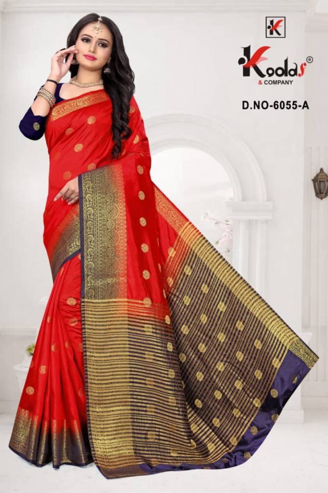 AAFRIN 6055 Latest Fancy Designer casual Wear Banarasi Silk Saree Collection
