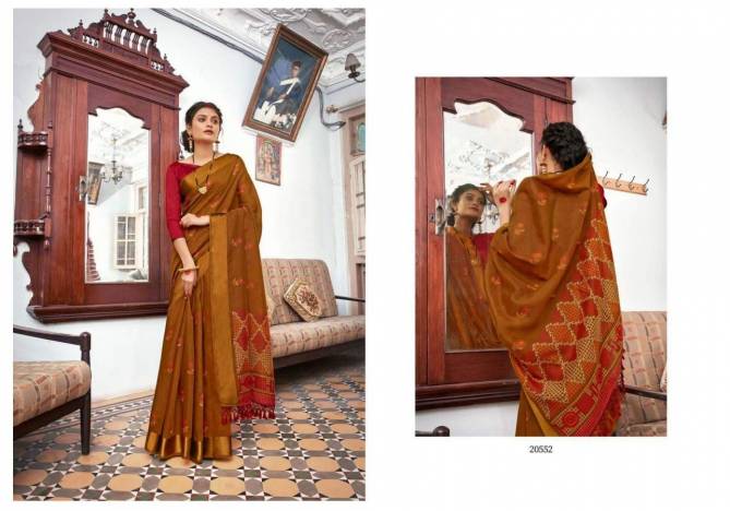 Mangalmay Satin Weaving Fancy Festive Wear Printed With Pallow Fancy Zalar Saree Collection
