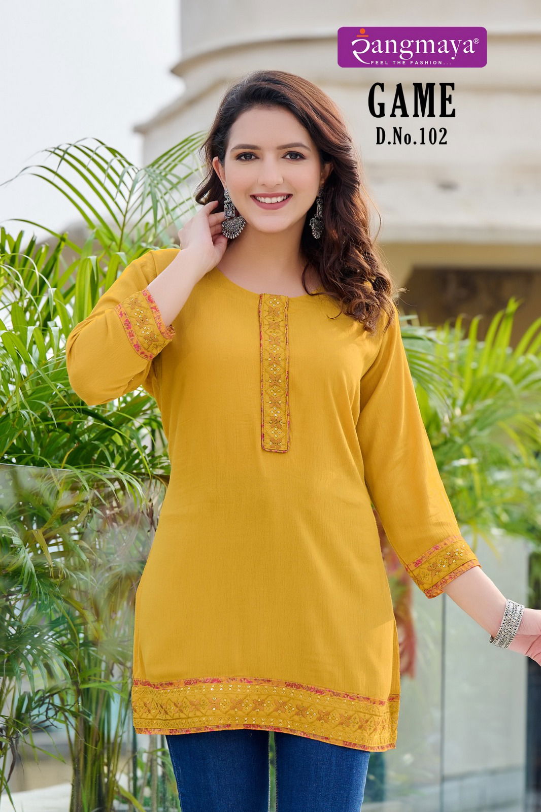 Game By Rangmaya Western Short Tops Wholesale In India