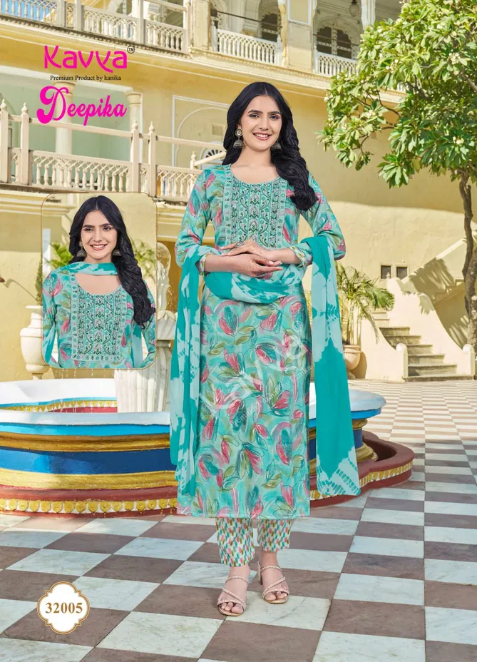 Deepika Vol 32 By Kavya Straight Kurti With Bottom Dupatta Exporters In India