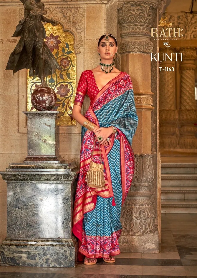 Kunti 1162 To 1171 By Rath Silk Printed Designer Saree Wholesale Online