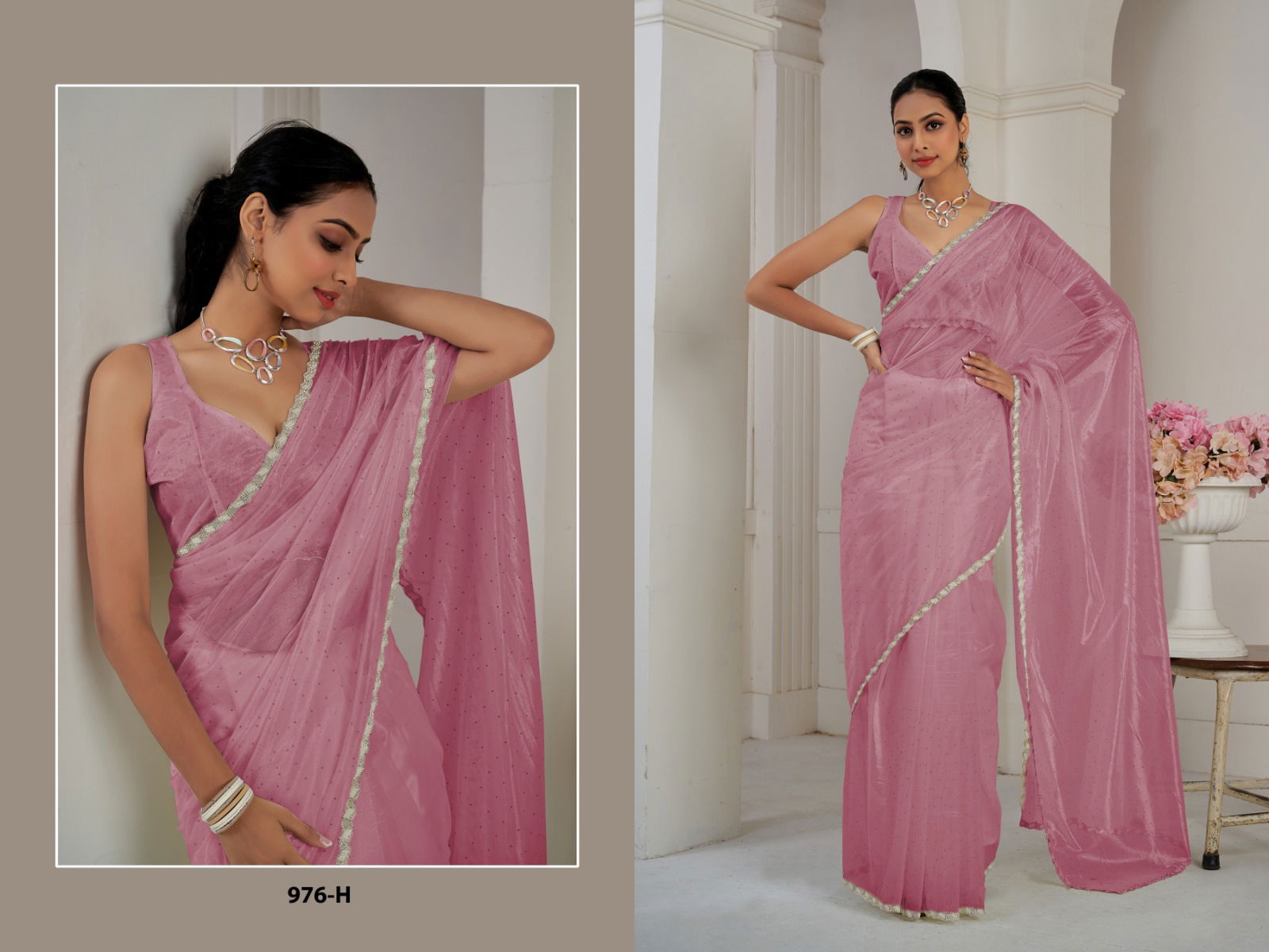 Mehek 976 A TO M Organza Designer Party Wear Sarees Suppliers In India