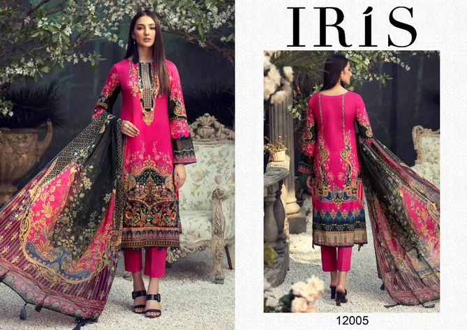 Iris 12 Cotton Karachi Dress Pure Cotton Casual Wear Ready Made Collection
