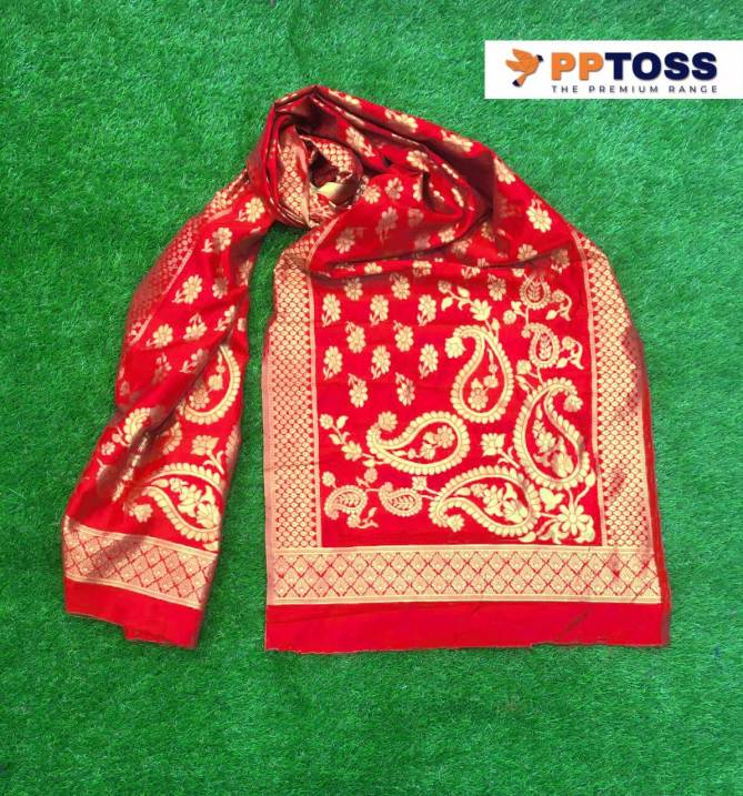 Pptoss Banarasi SIlk Dupatta 2 Fancy Latest Designer Festive Wear  
Banarasi Silk Dupatta Collection
