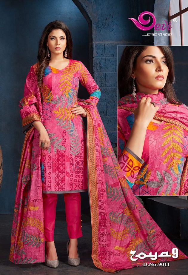 Devi Zoya 9 Casual Daily Wear Cotton Printed Latest Dress Material