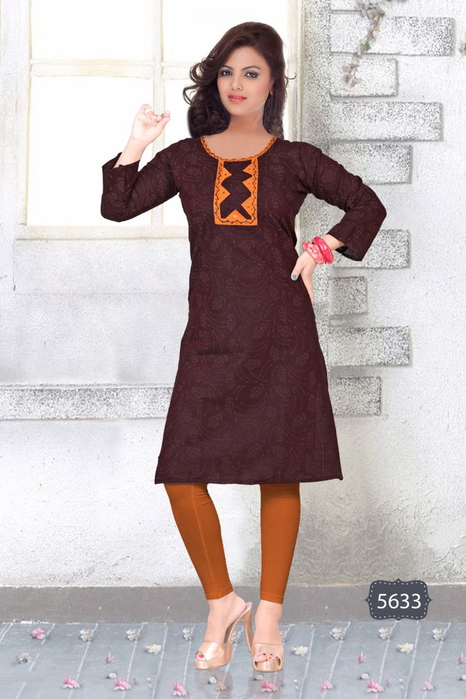 Trendy Twinkle Latest Fancy Designer Regular Casual Wear Straight Cut Designer Cotton Printed Kurtis Collection
