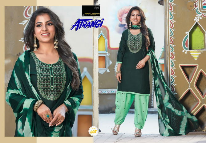 Manjeera Atrangi Fancy Daily Wear Rayon Printed Ready Made Collection