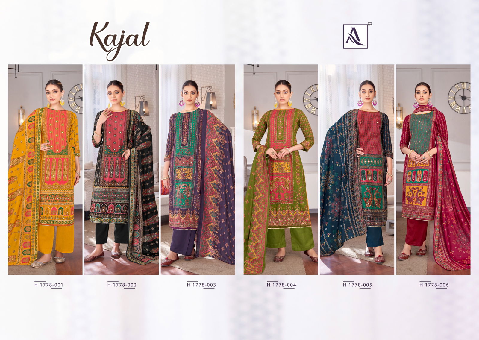 Kajal By Alok Suit Viscose Reyon Dress Material Wholesalers In Delhi