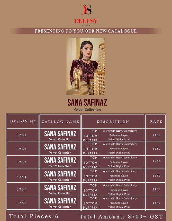 Sana Safinaz Velvet By Deepsy Pakistani Suits Exporters In India