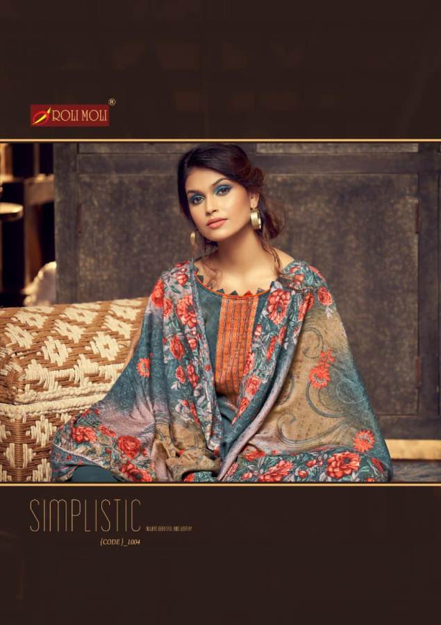 Roli Moli Silky 8 Latest Exclusive Collection Pure Pashmina Jacquard Print With Exclusive SIROSKEY Diamond Work Designer Dress Material