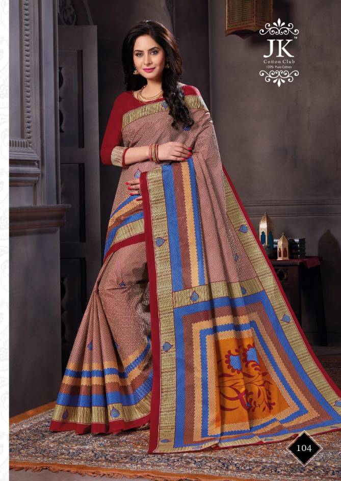 Jk Vaishali 7 Latest Festive Wear Cotton Printed Saree Collection
